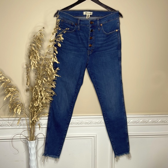 Madewell Denim - Madewell 10” High-rise Skinny Button Fly Denim Jeans